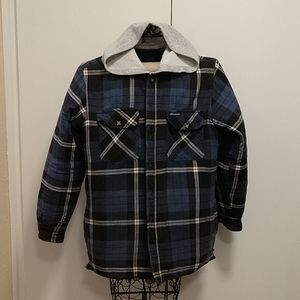 Dickie's quilted flannel hoody jacket